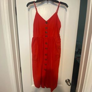Red Midi Dress